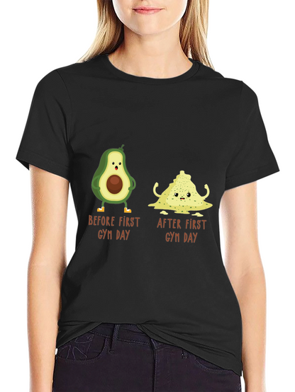Avocado Gym Day T-Shirt - Funny Workout Tee