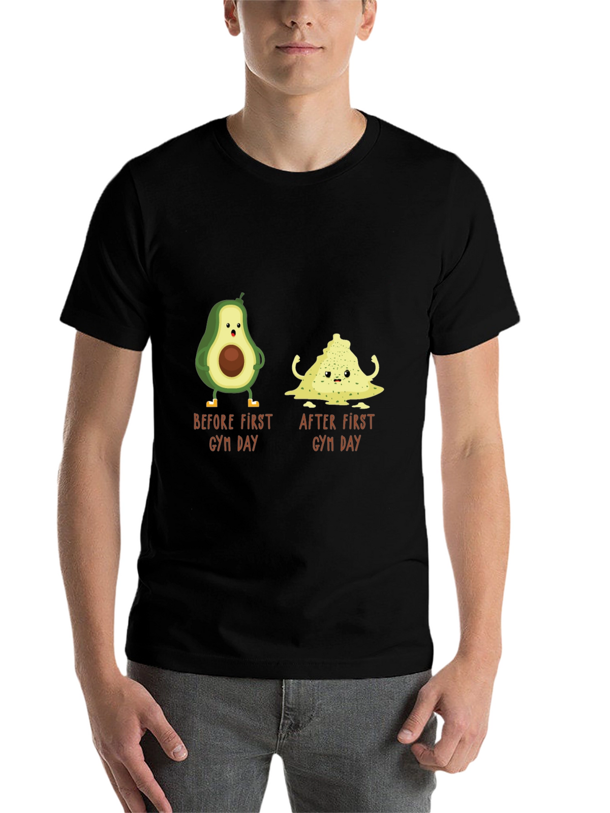 Avocado Gym Day T-Shirt - Funny Workout Tee