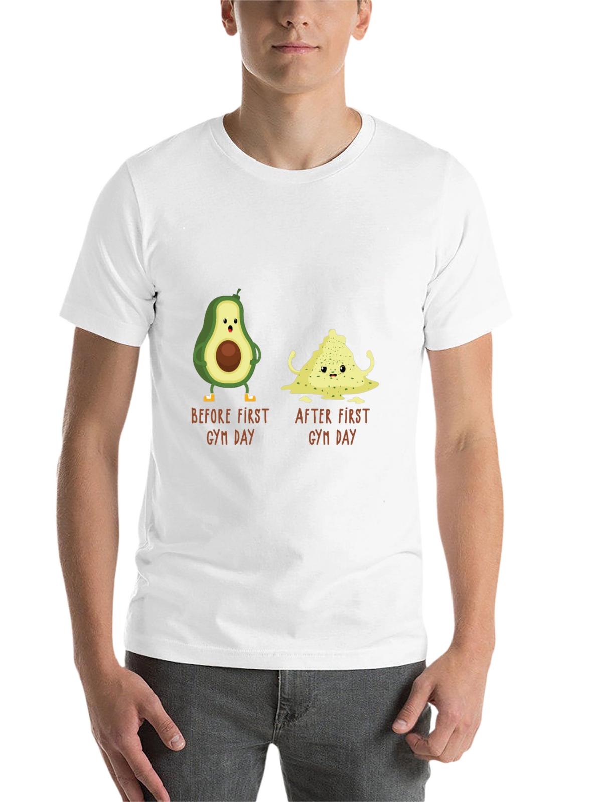 Avocado Gym Day T-Shirt - Funny Workout Tee