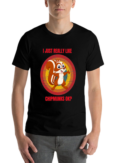 I Like Chipmunks T-Shirt Funny Squirrel Tee