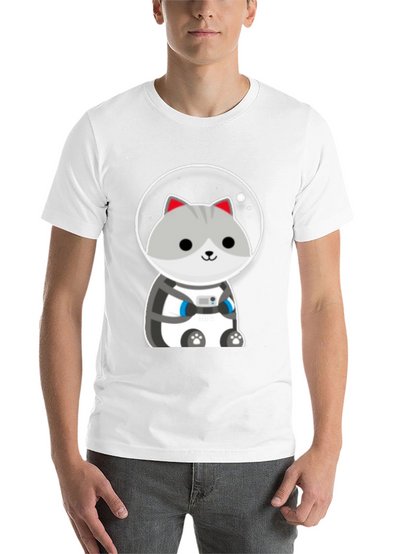 Astronaut Cat Graphic T-Shirt