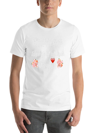 Simplicity Elegance Graphic Tee - Stylish Unisex T-Shirt