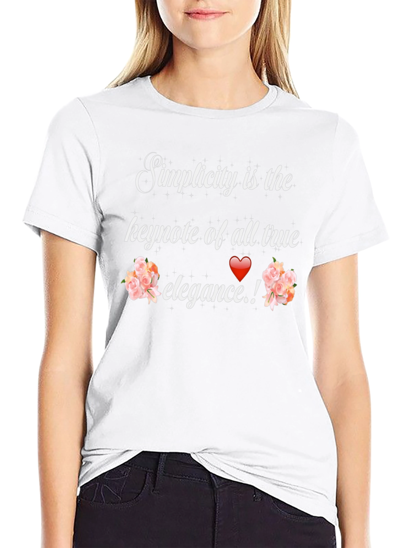 Simplicity Elegance Graphic Tee - Stylish Unisex T-Shirt