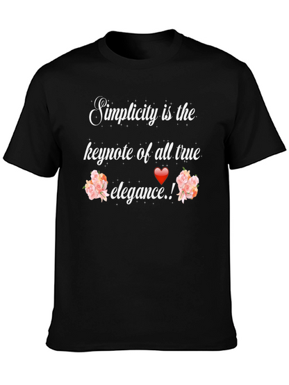 Simplicity Elegance Graphic Tee - Stylish Unisex T-Shirt