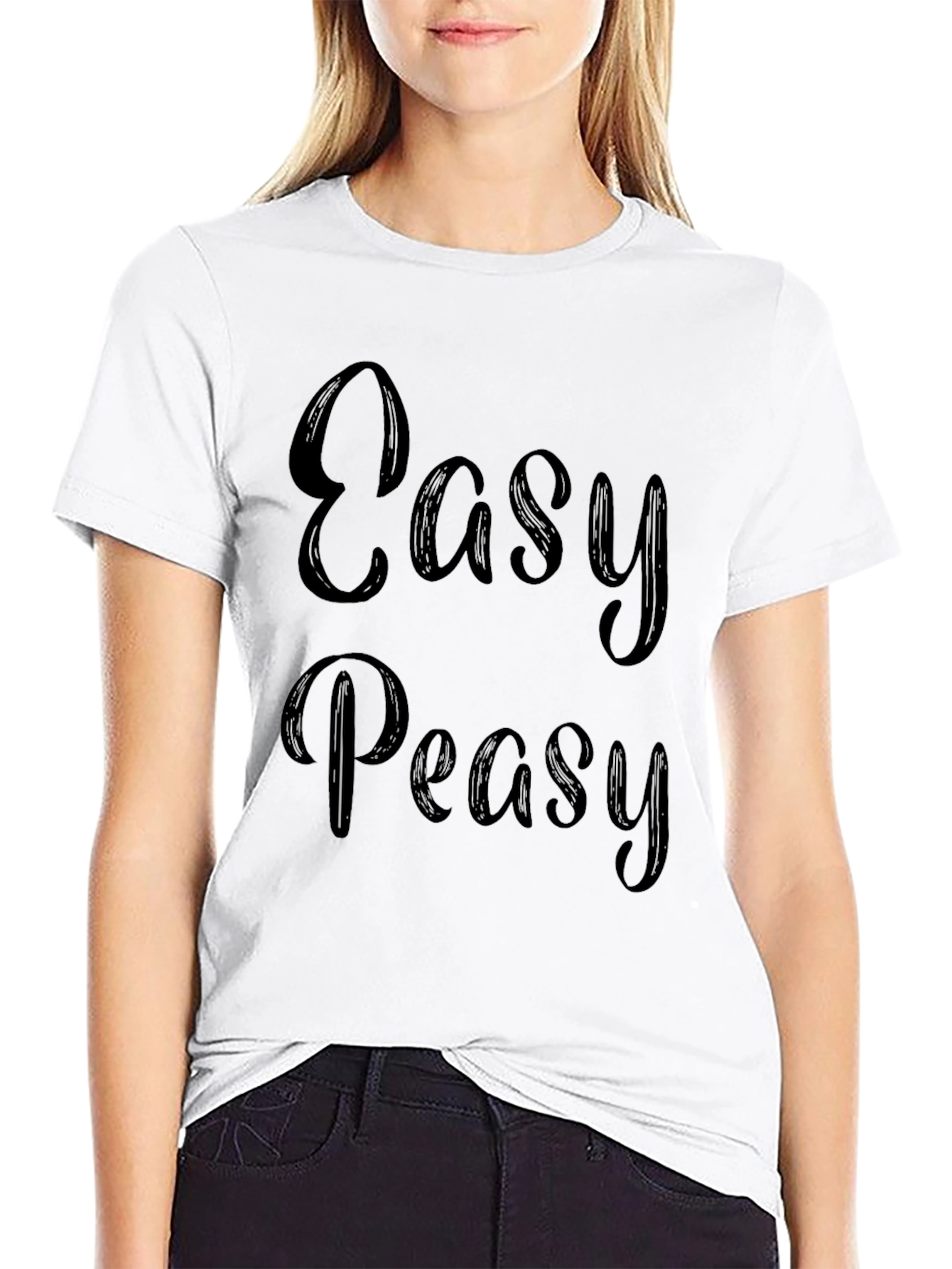 Easy Peasy Graphic T-Shirt - Black