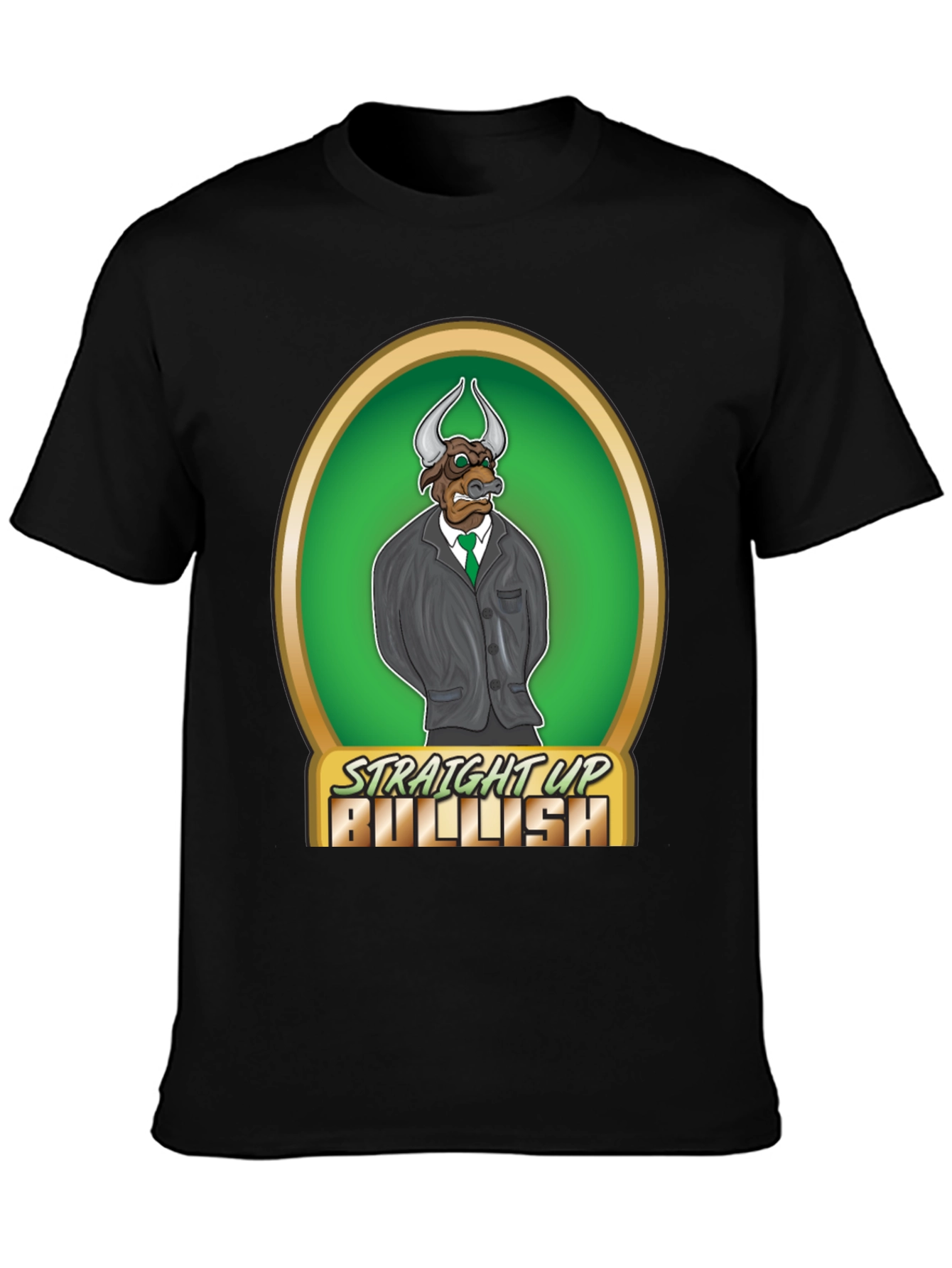 Straight Up Bullish Graphic T-Shirt