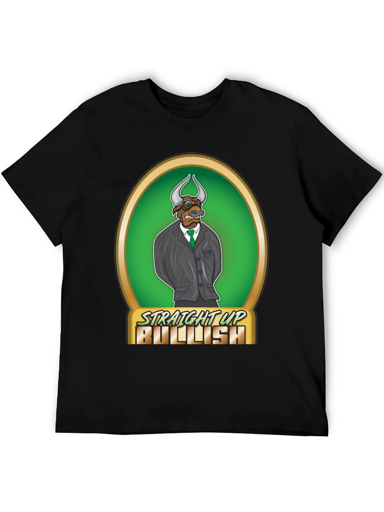 Straight Up Bullish Graphic T-Shirt