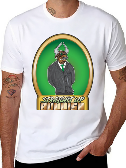 Straight Up Bullish Graphic T-Shirt
