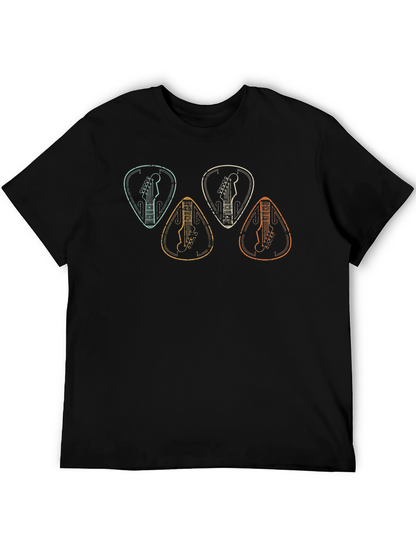 Guitar Pick Graphic T-Shirt - Music Lover Tee