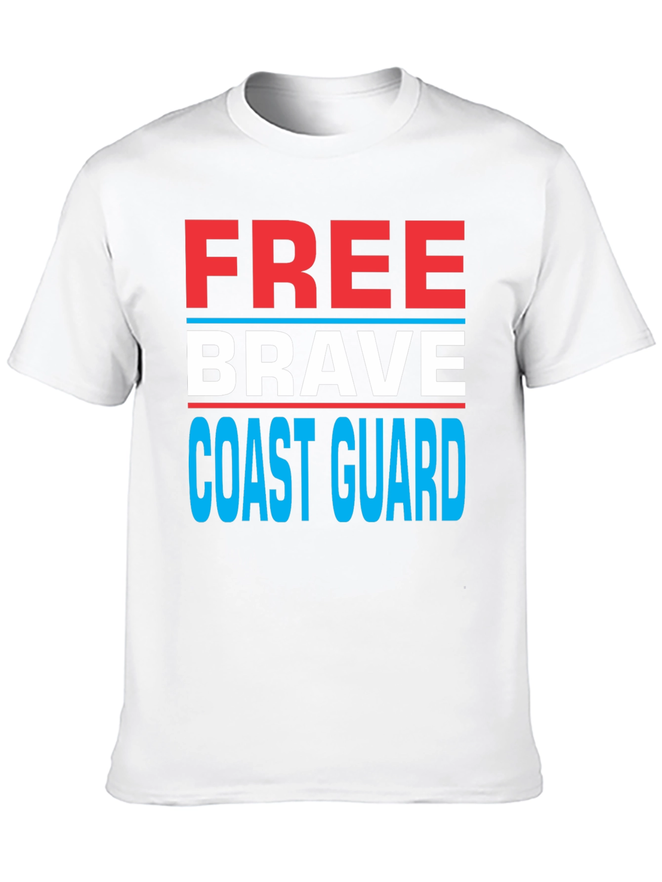 Free Brave Coast Guard Patriotic T-Shirt