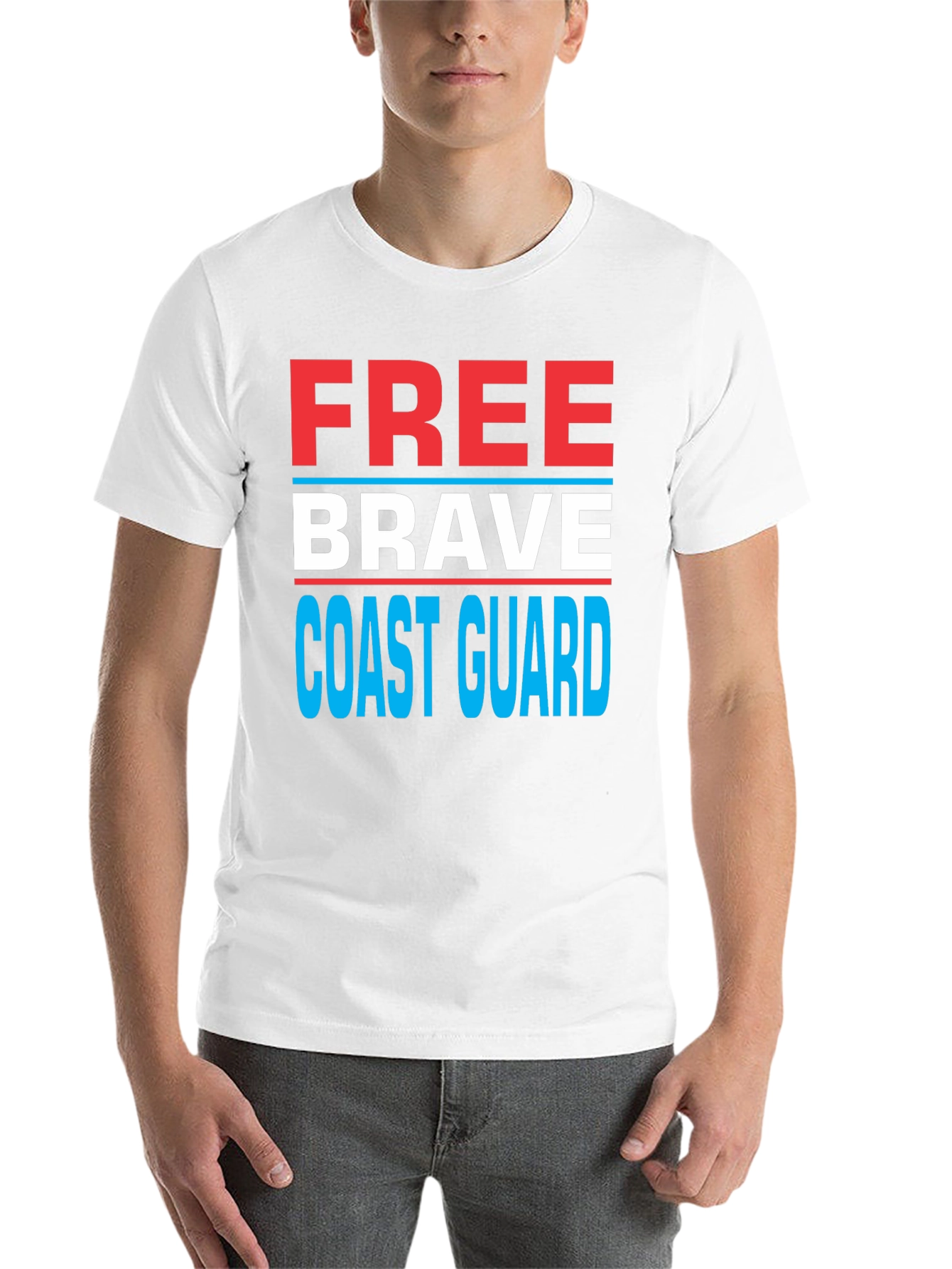 Free Brave Coast Guard Patriotic T-Shirt