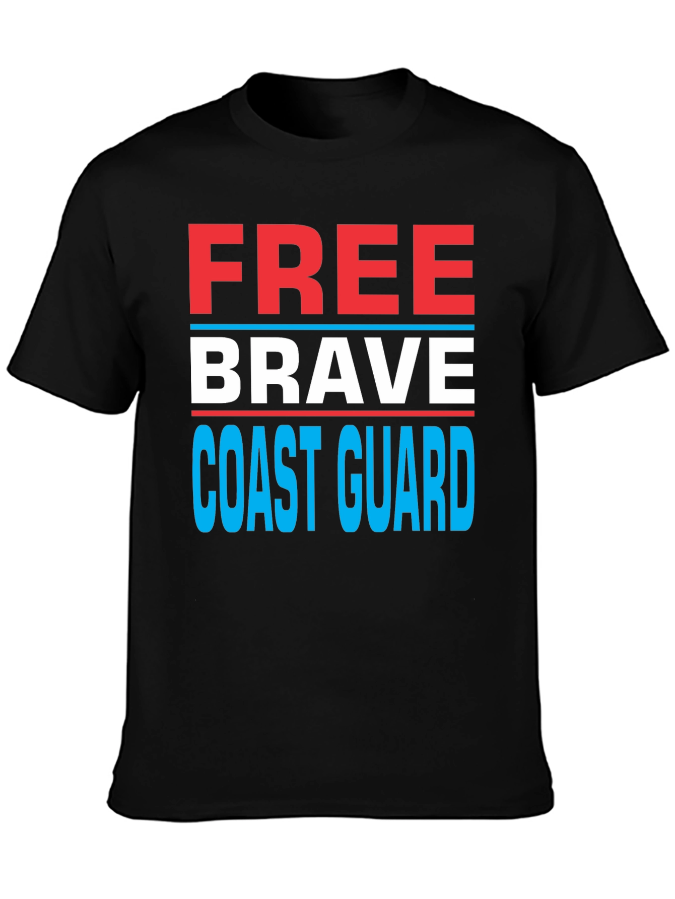 Free Brave Coast Guard Patriotic T-Shirt