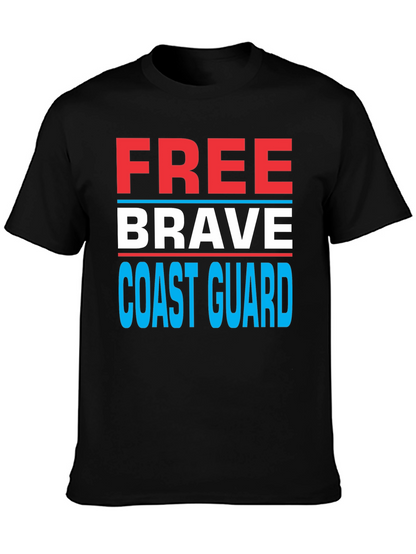 Free Brave Coast Guard Patriotic T-Shirt