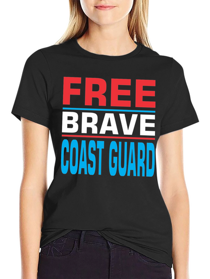Free Brave Coast Guard Patriotic T-Shirt