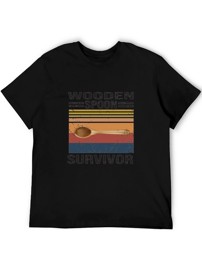 Wooden Spoon Survivor Novelty T-Shirt