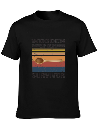 Wooden Spoon Survivor Novelty T-Shirt