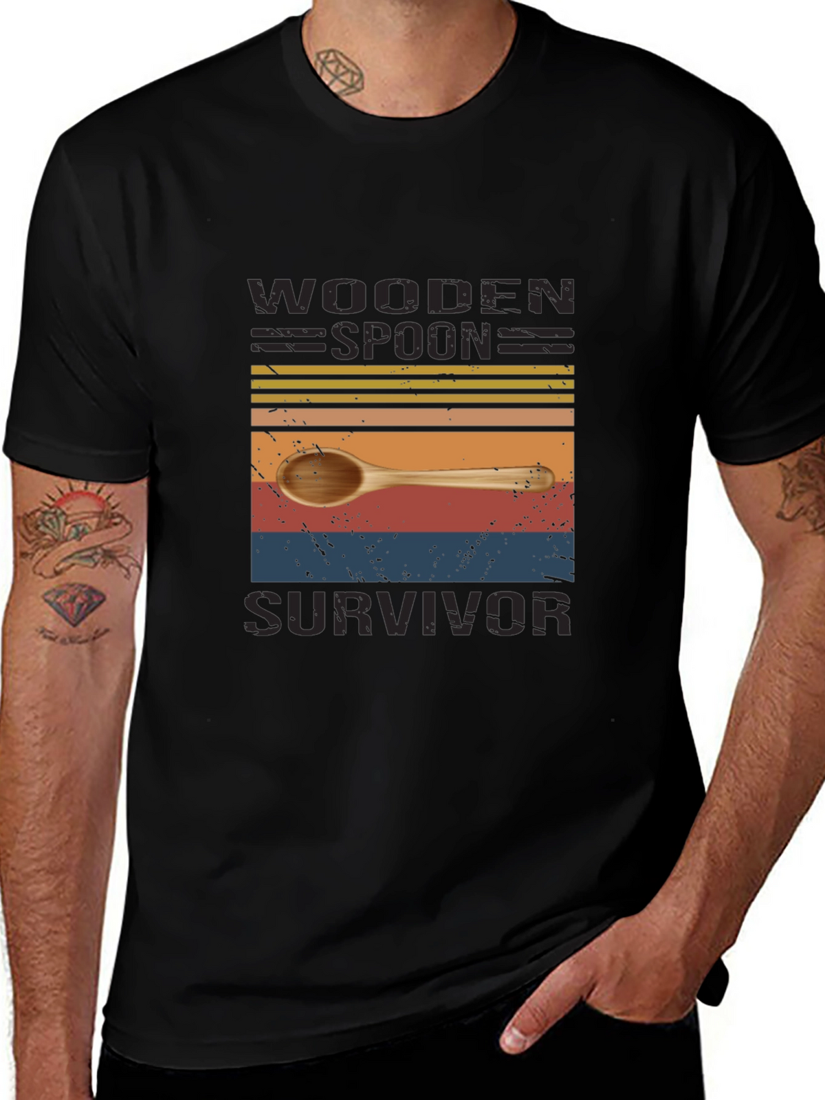 Wooden Spoon Survivor Novelty T-Shirt