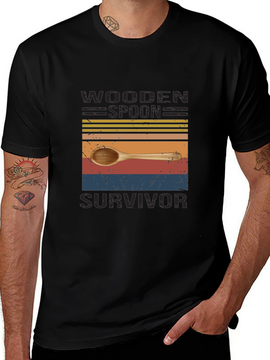 Wooden Spoon Survivor Novelty T-Shirt