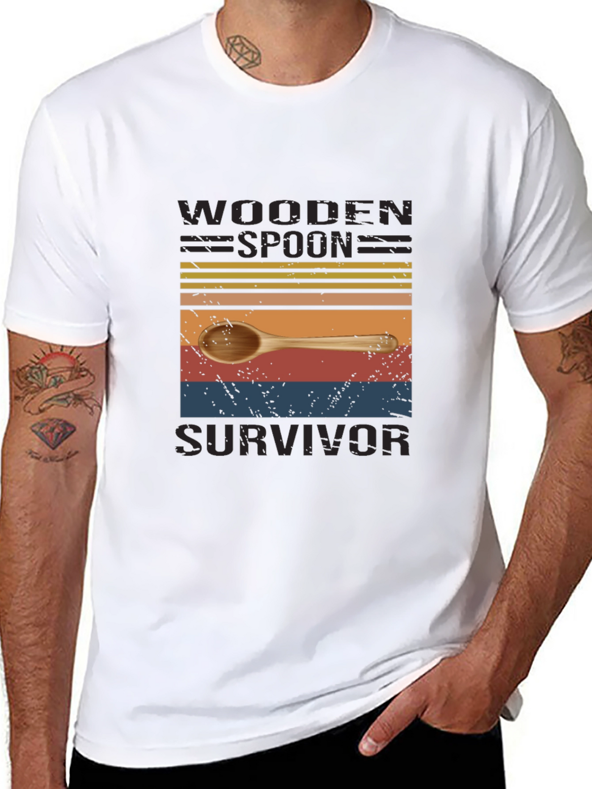 Wooden Spoon Survivor Novelty T-Shirt