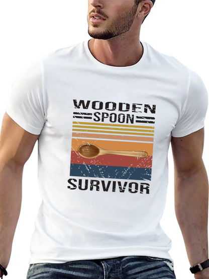 Wooden Spoon Survivor Novelty T-Shirt