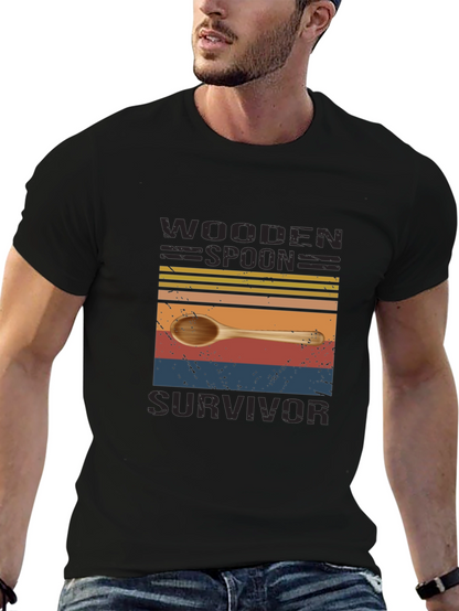 Wooden Spoon Survivor Novelty T-Shirt