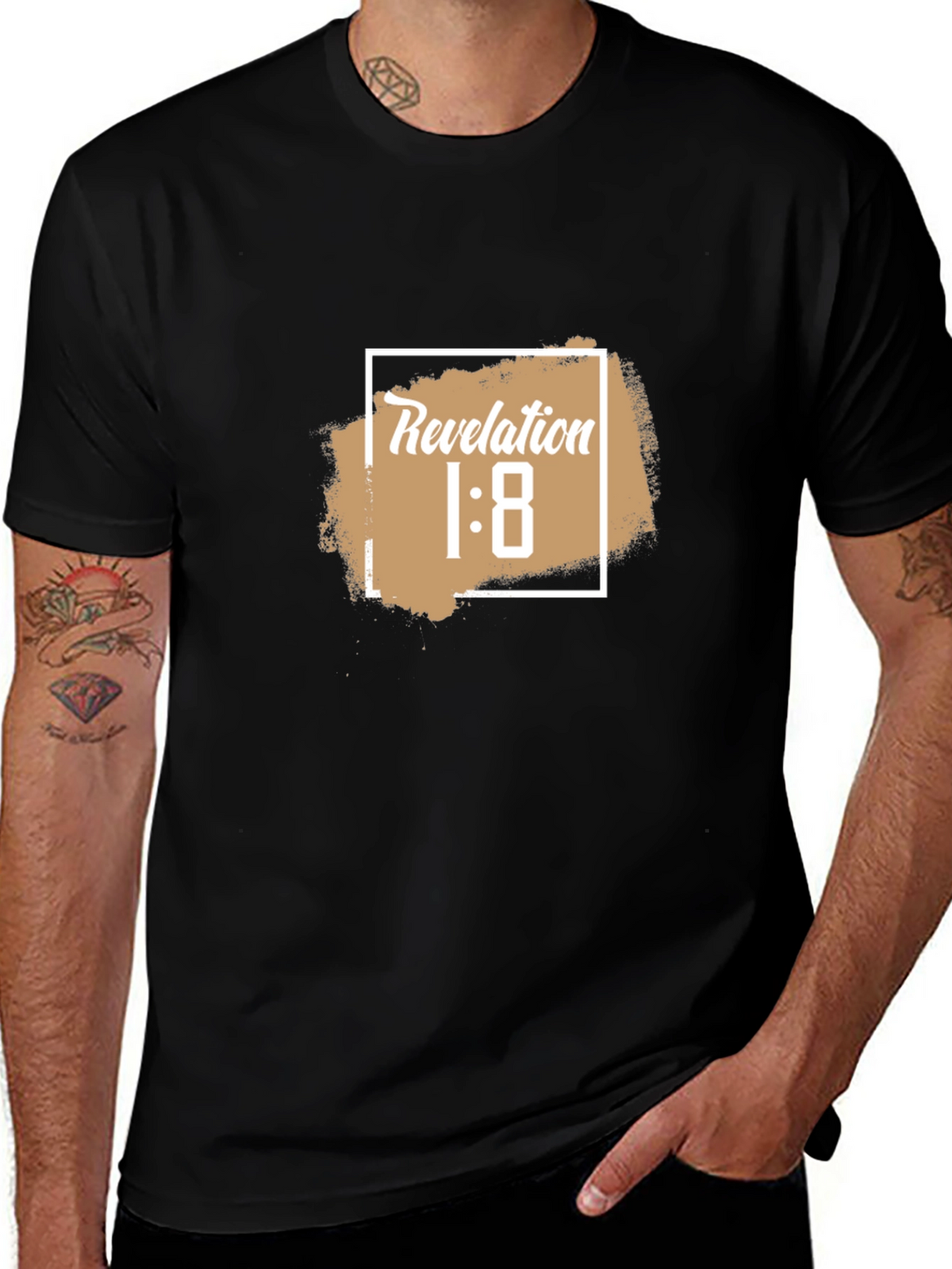 Revelation 1:8 Graphic T-Shirt - Black