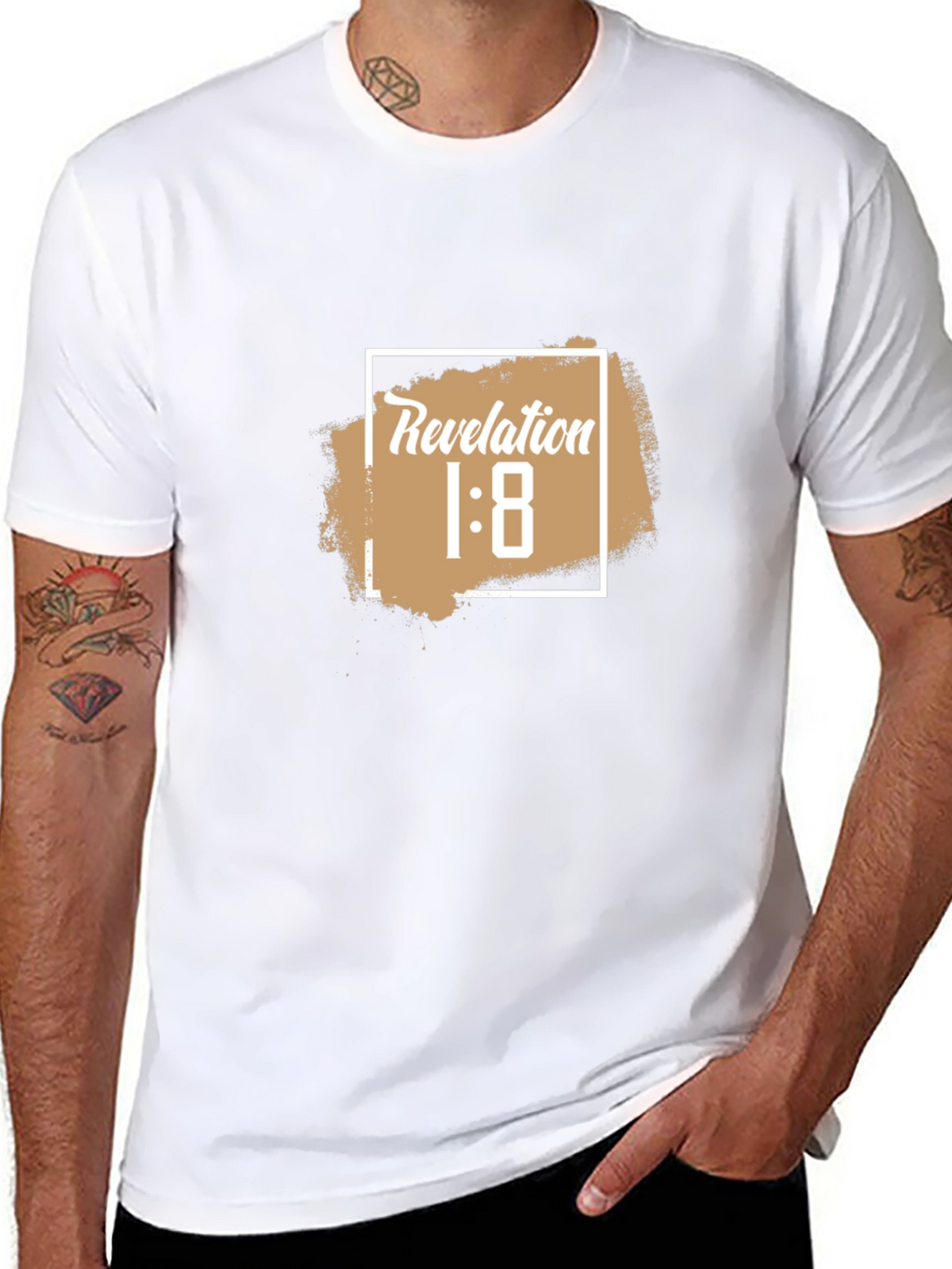 Revelation 1:8 Graphic T-Shirt - Black