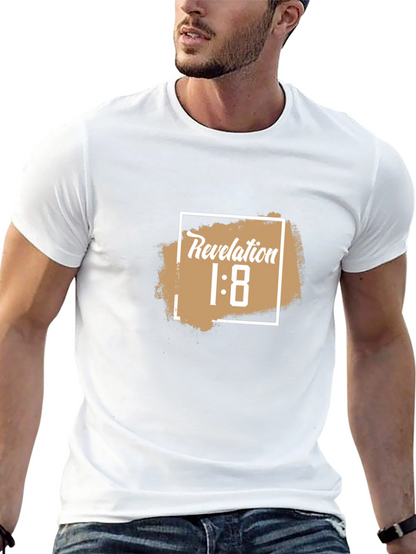 Revelation 1:8 Graphic T-Shirt - Black