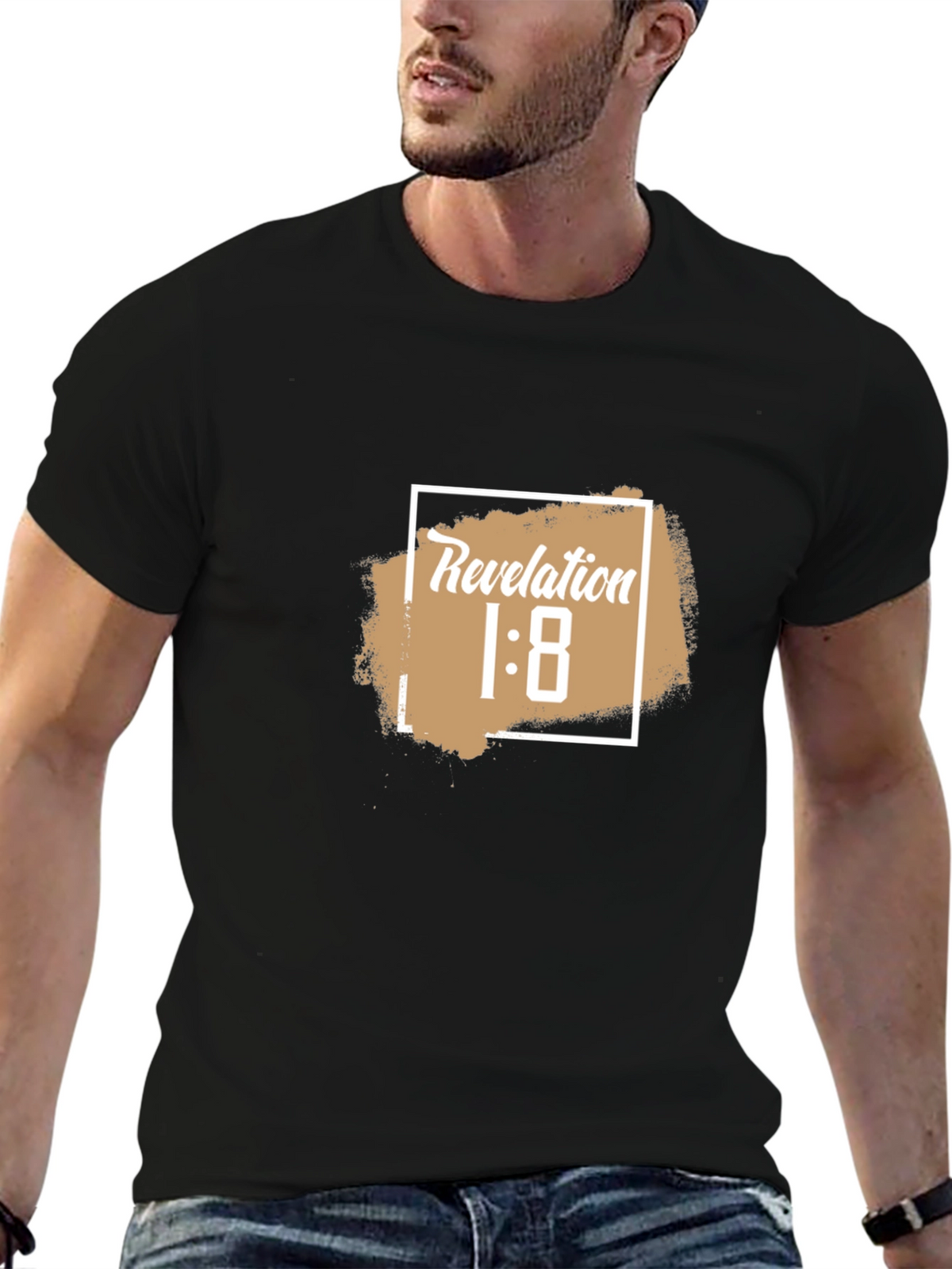 Revelation 1:8 Graphic T-Shirt - Black