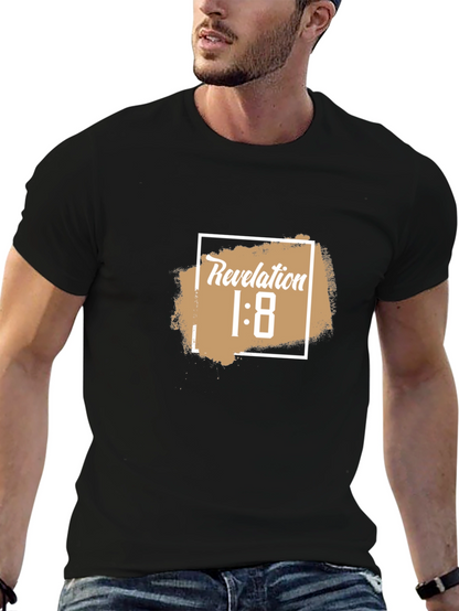 Revelation 1:8 Graphic T-Shirt - Black