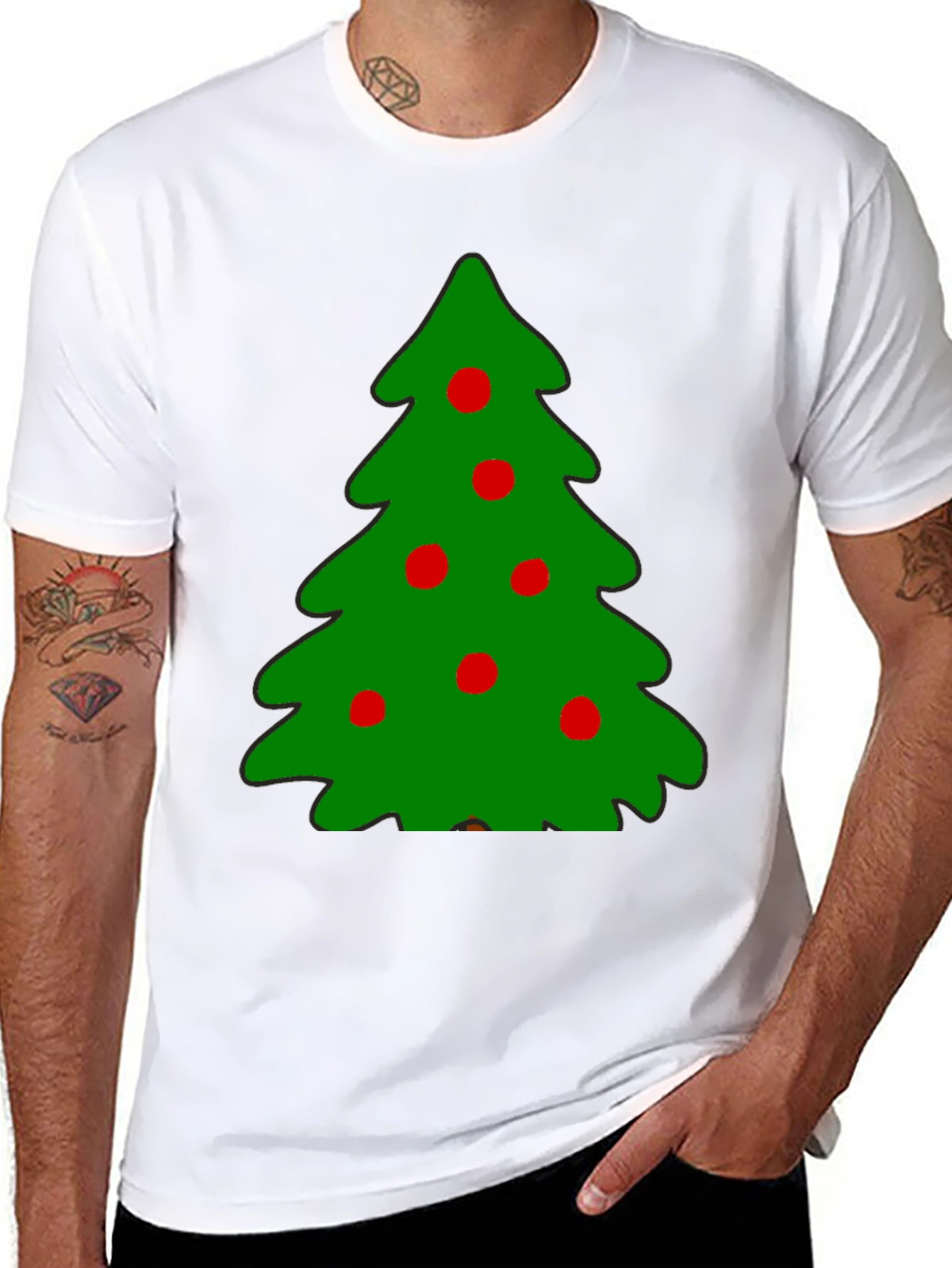 Festive Christmas Tree T-Shirt - Holiday Style