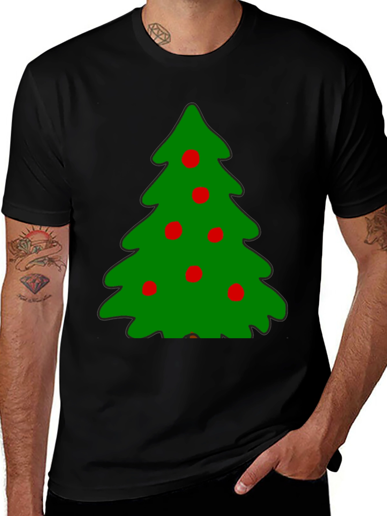 Festive Christmas Tree T-Shirt - Holiday Style