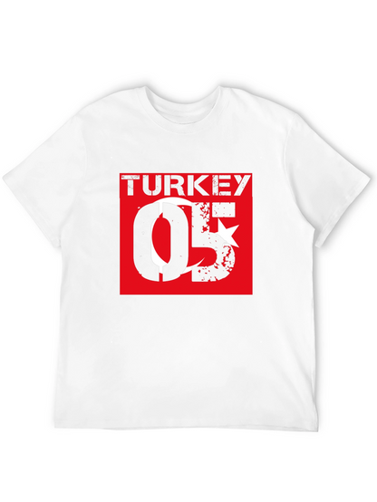 Turkey Flag Graphic T-Shirt - Black