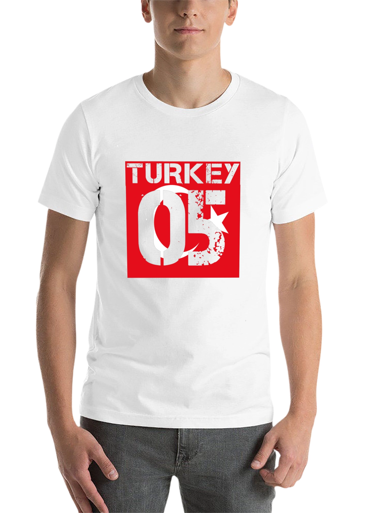 Turkey Flag Graphic T-Shirt - Black