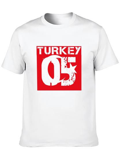 Turkey Flag Graphic T-Shirt - Black