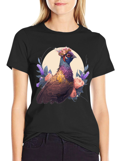 Floral Pheasant Graphic Tee