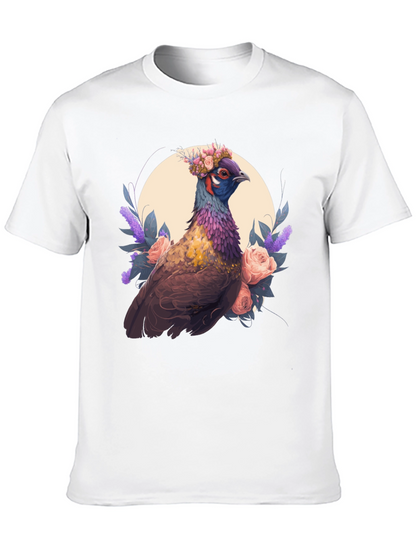 Floral Pheasant Graphic Tee