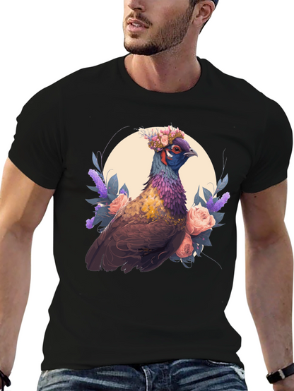 Floral Pheasant Graphic Tee