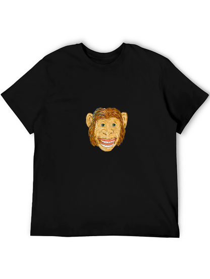 Monkey Graphic Black T-Shirt