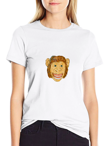 Monkey Graphic Black T-Shirt