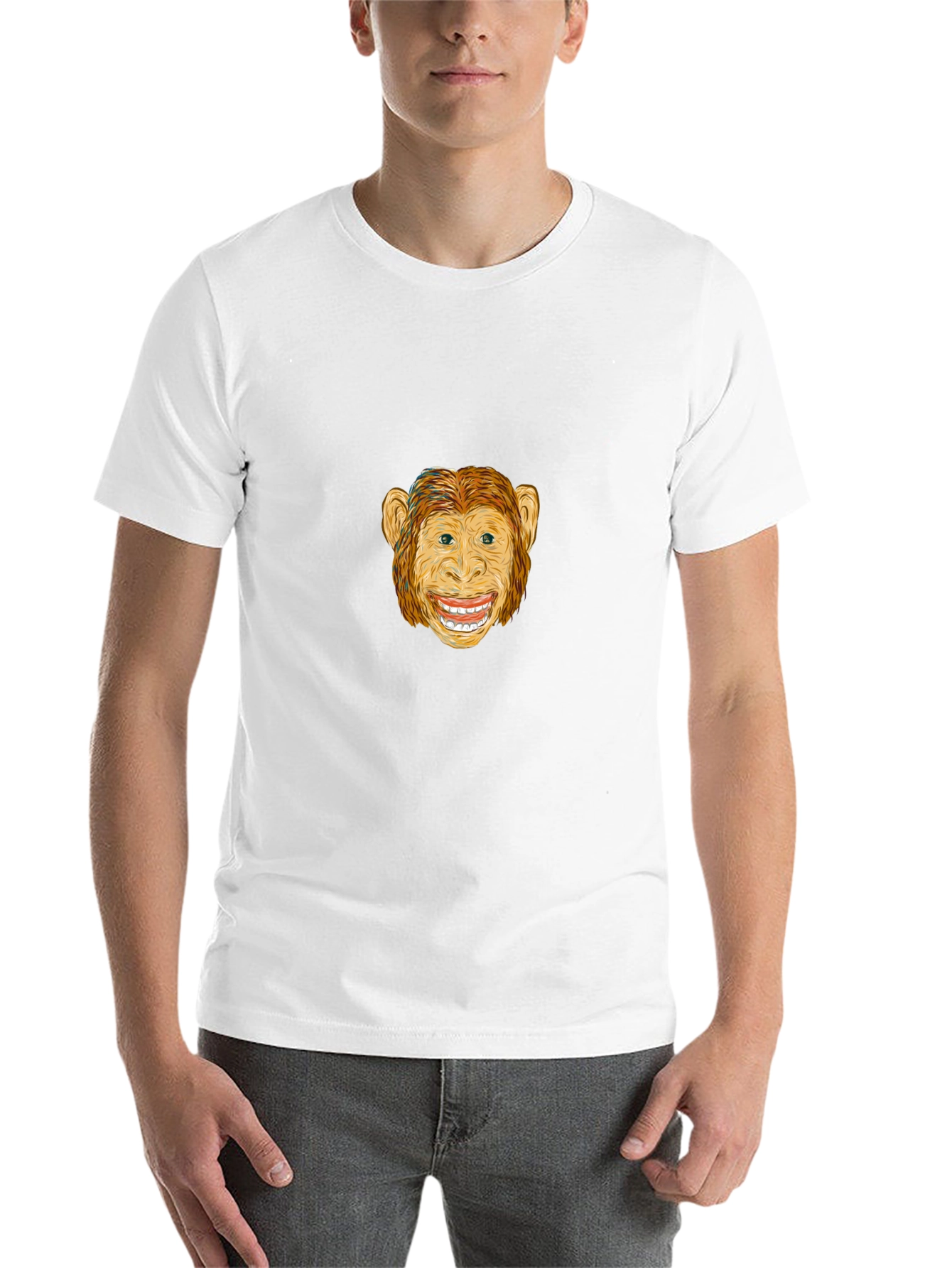 Monkey Graphic Black T-Shirt