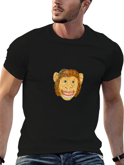 Monkey Graphic Black T-Shirt