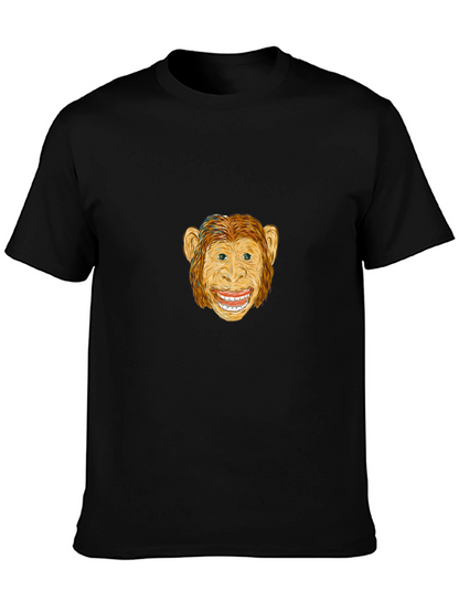 Monkey Graphic Black T-Shirt