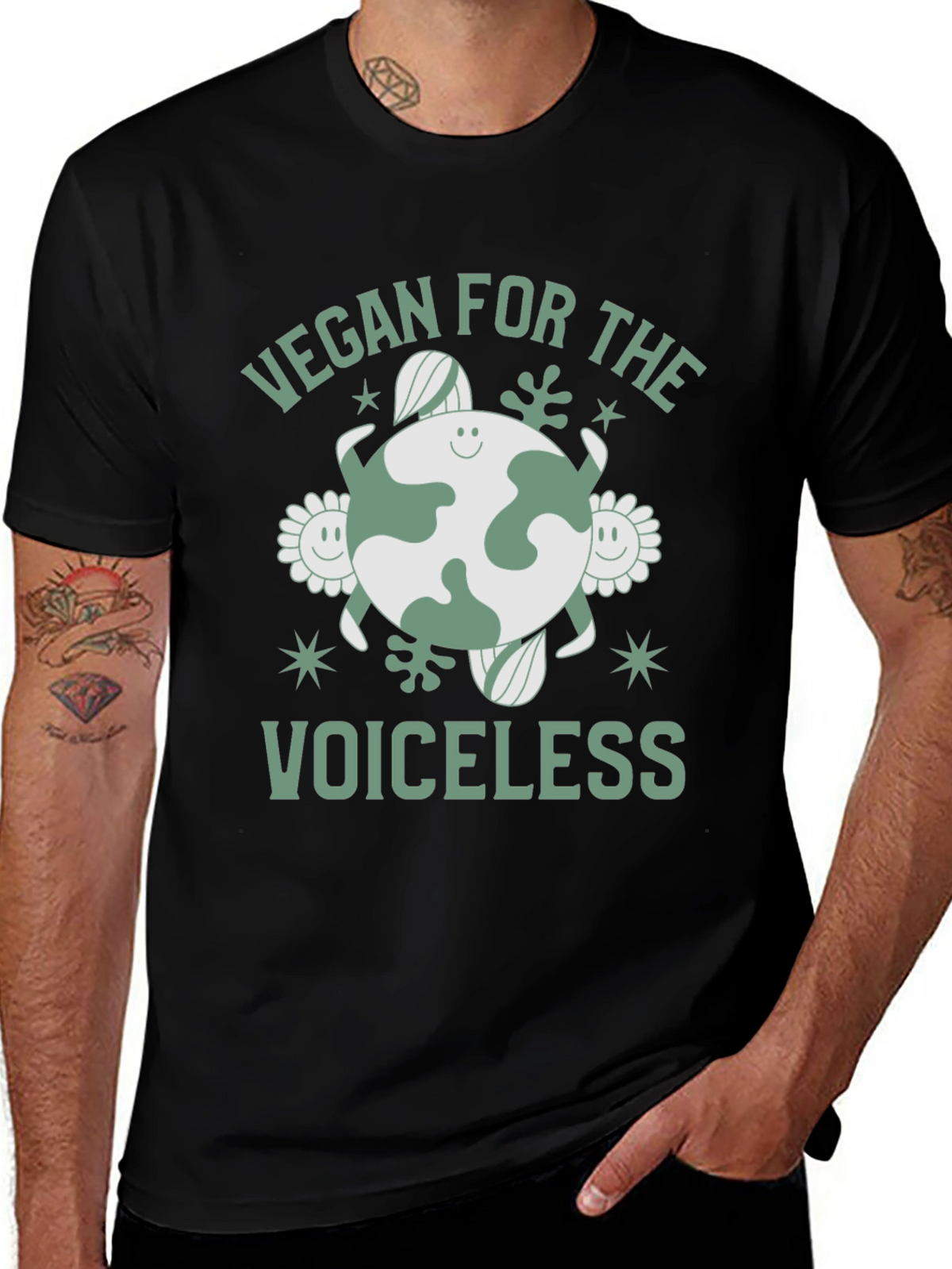 Vegan for the Voiceless Black T-Shirt