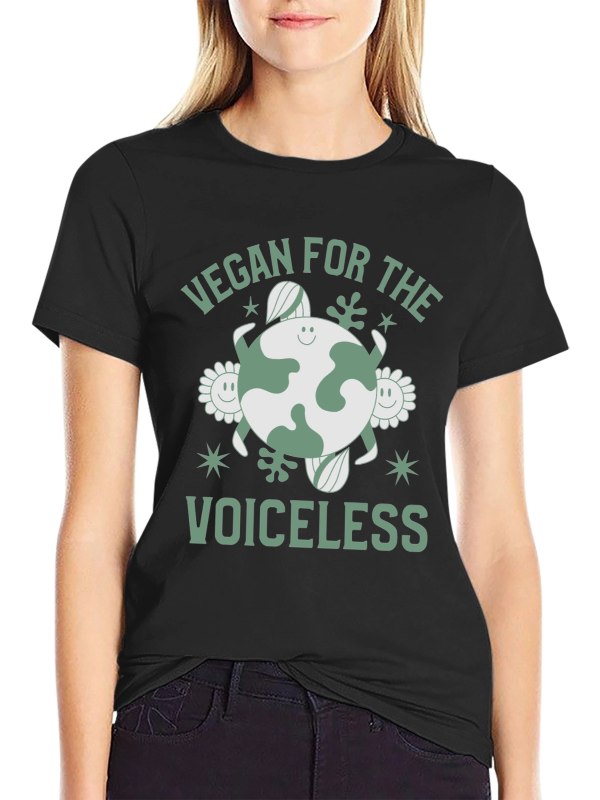 Vegan for the Voiceless Black T-Shirt