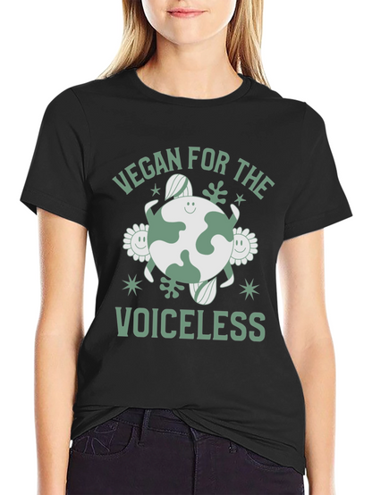 Vegan for the Voiceless Black T-Shirt