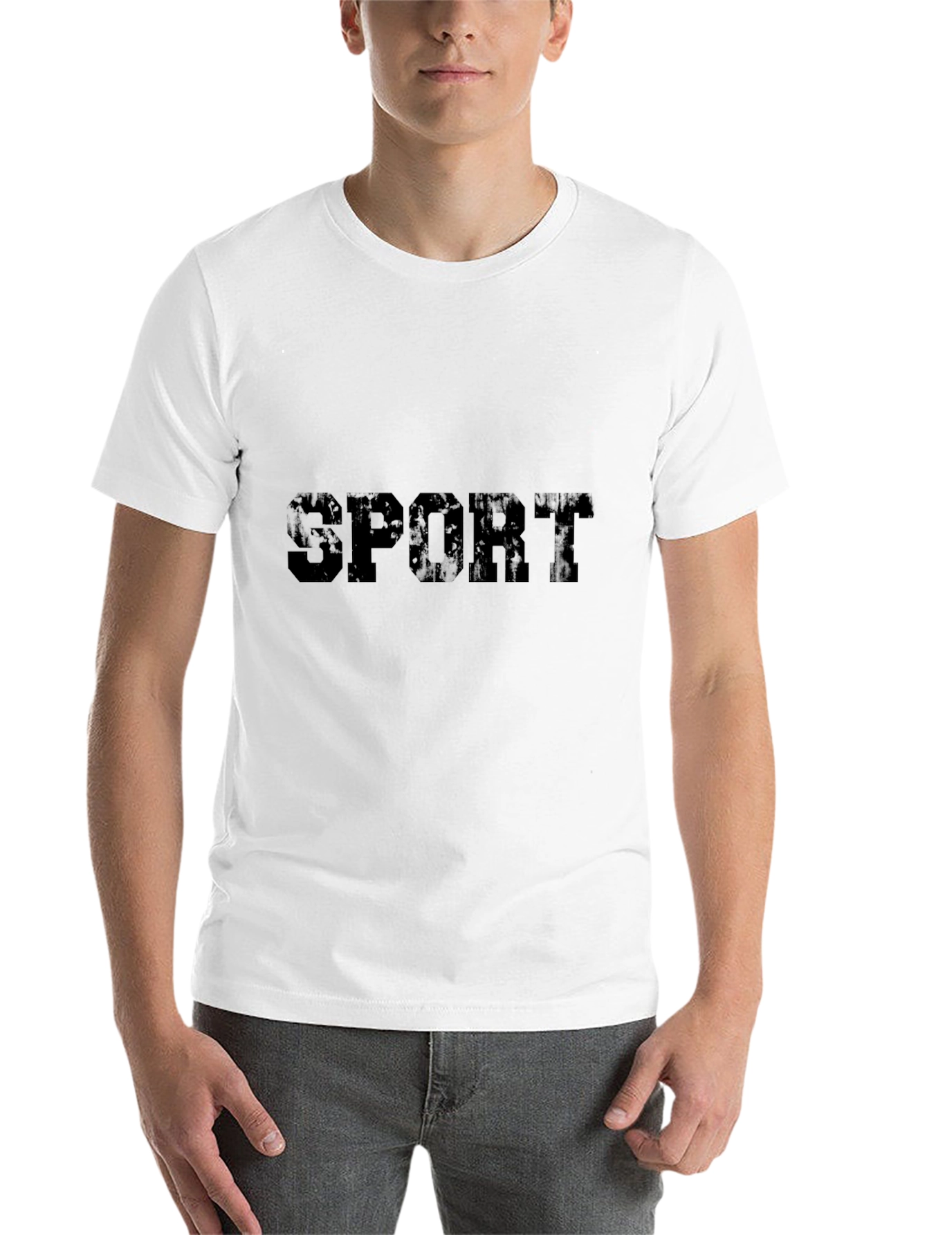 Mens Black SPORT Graphic T-Shirt
