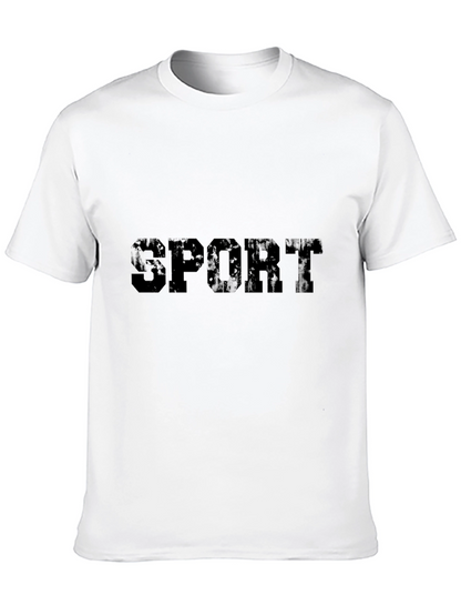 Mens Black SPORT Graphic T-Shirt
