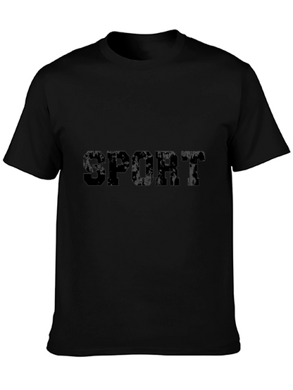 Mens Black SPORT Graphic T-Shirt