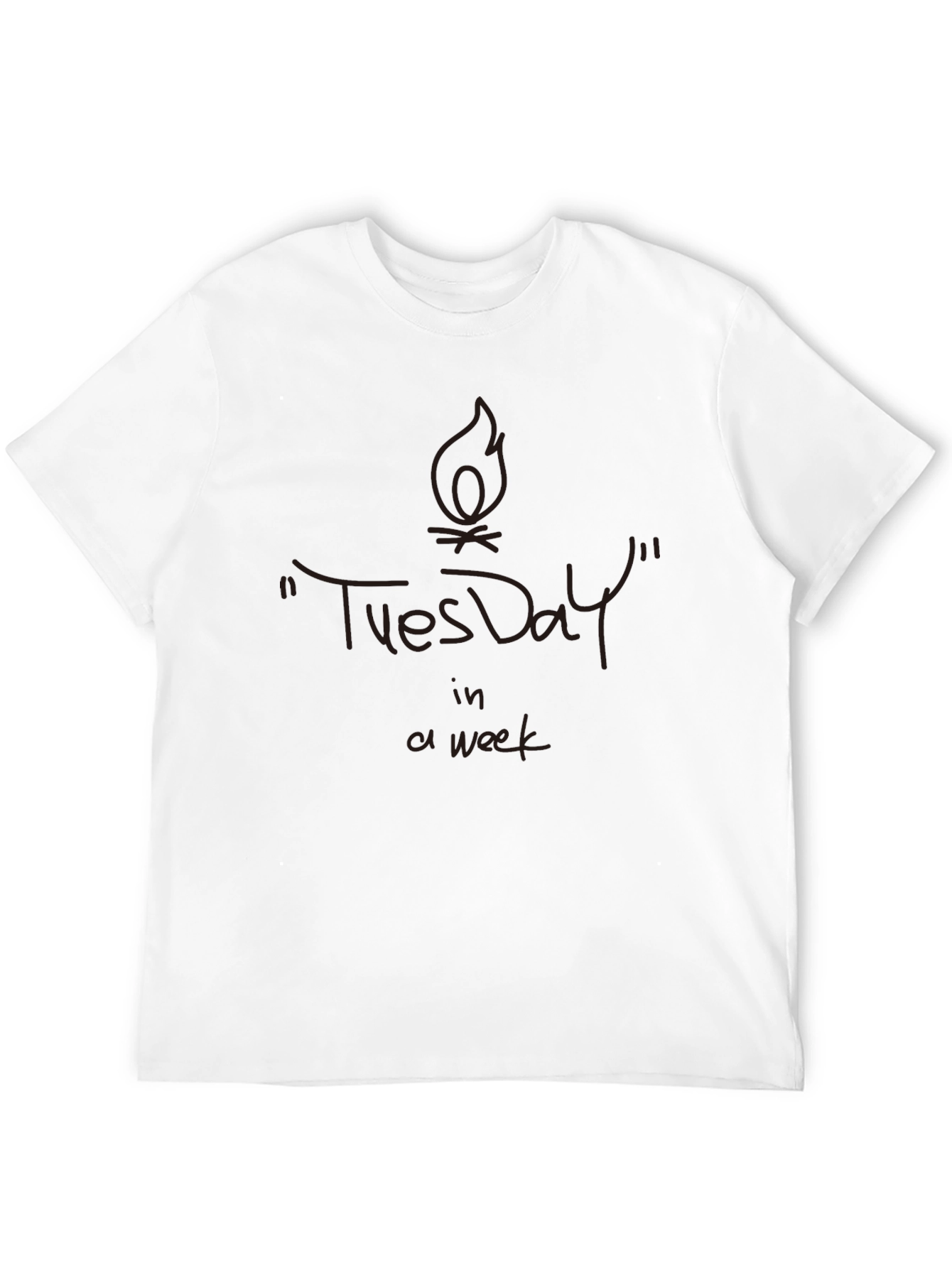 Tuesday Tee: Unique Graphic Print T-Shirt